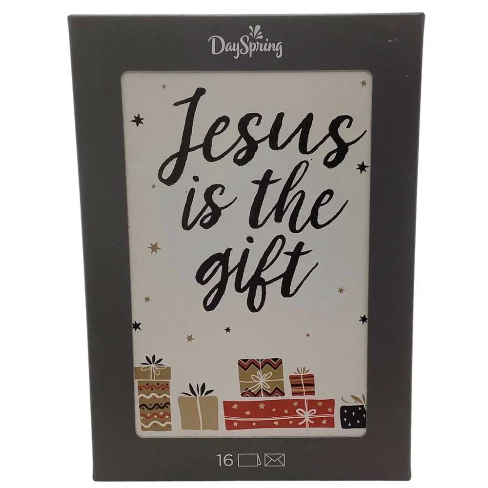 Hallmark Jesus Is the Gift Religious Boxed Christmas Cards, Pack of 16 (NWT)